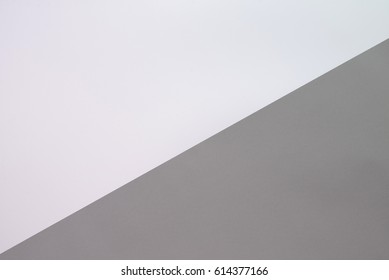 White And Gray Two Tone Background.