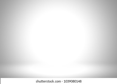 White grey gradient studio room background
