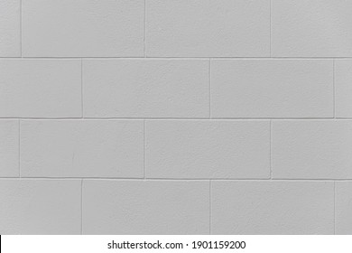 White Grey Large Brick Background, Abstract Geometric Pattern Texture, Outdoor Building Big Block Wall, Can Be Used As Background For Display Or Montage Your Products.