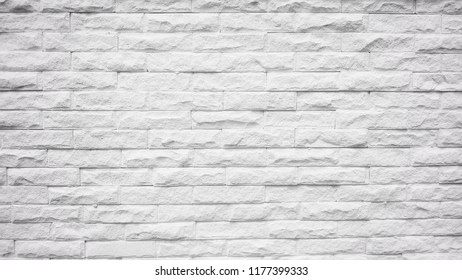 White Or Grey Slate Ston Wall Texture Background.