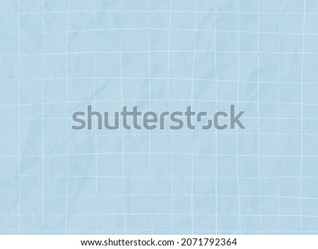 White grid on light blue background. Hand drawn texture, backdrop, cover, banner.