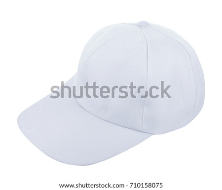 White hat isolated on white background