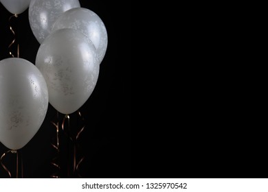 2 White Helium BALLOON LED lights BALOONS Anniversary Birthday Events Decoration