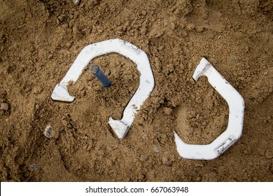 White Horse Shoe Game On The Beach