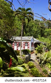 White House At The Island Of Saba