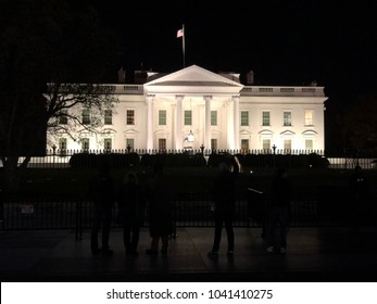 The White House At Night In Washington DC