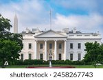 The White House, Official Residence and Workplace of the President of the United States, Located at 1600 Pennsylvania Avenue NW in Washington, D.C., USA