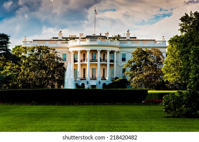 The White House On A Beautiful Summer Day, Washington, DC.