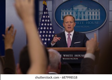 White House Press Secretary Sean Spicer Addresses The Press During The Daily Briefing, Friday, May 12, 2017.