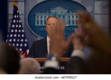 White House Press Secretary Sean Spicer Addresses The Press During The Daily Briefing, Friday, May 12, 2017.