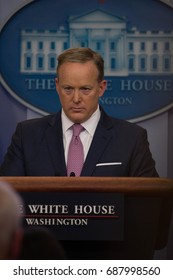 White House Press Secretary Sean Spicer Addresses The Press During The Daily Briefing, Friday, May 12, 2017.