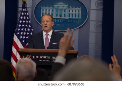 White House Press Secretary Sean Spicer Addresses The Press During The Daily Briefing, Friday, May 12, 2017.