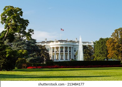 The White House, South Lawn view, Washington DC, USA.