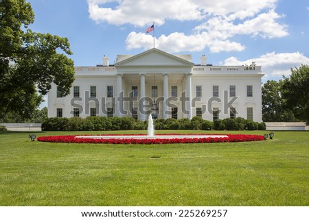 The White House in Washington, America. 