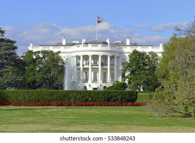 The White House in Washington DC, is the home and residence of the President of the United States of America and popular tourist attraction