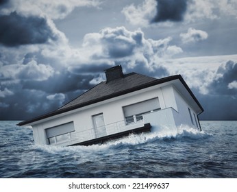 White House In Water, Flood