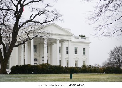 White House In Winter - Washington DC USA