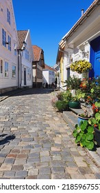 White Houses In Old Stavanger Norway