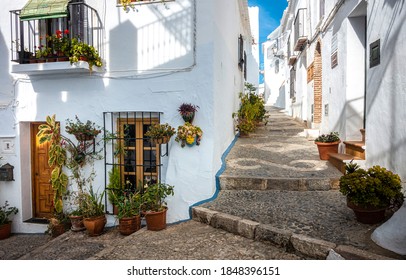 White Houses On Street Path In Croatia