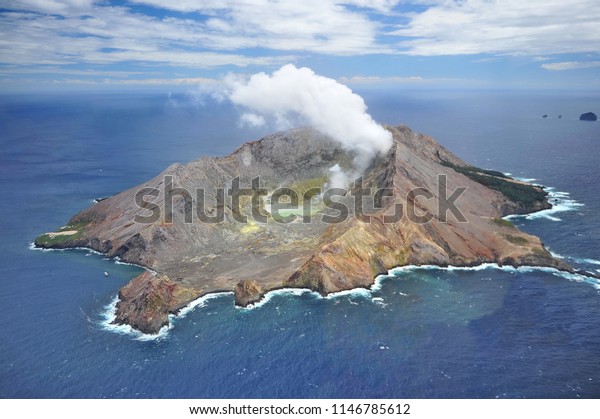 White Island in New Zealand is known for its\
high volcanic activity