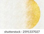 White Japanese paper and gold pattern background material with Japanese beauty.