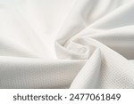 White jersey clothing fabric texture background close up