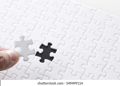 White Jigsaw Puzzle