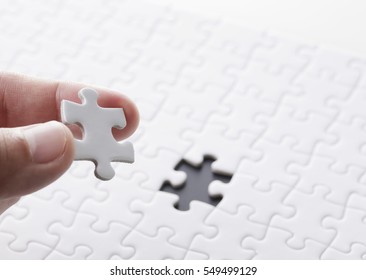 White Jigsaw Puzzle