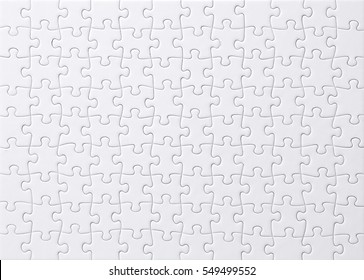 White jigsaw puzzle - Shutterstock ID 549499552