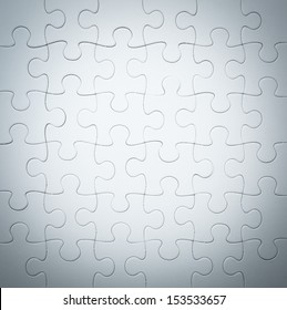 White Jigsaw Puzzle Background