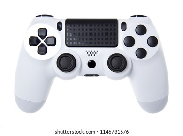 White joystick isolated on white background