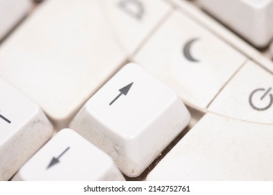 White Keyboard Keys For Computer, Old Pc Keyboard With White Keys, Keyboard With White Keys For Desktop Computer