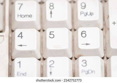 White Keyboard Keys For Computer, Old Pc Keyboard With White Keys, Keyboard With White Keys For Desktop Computer