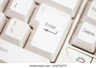 White Keyboard Keys For Computer, Old Pc Keyboard With White Keys, Keyboard With White Keys For Desktop Computer