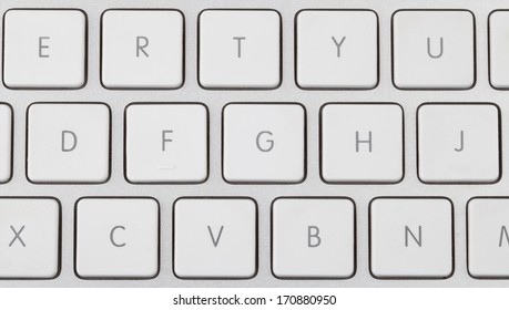 White Keyboard On Isolated Background Stock Photo (Edit Now) 170880950