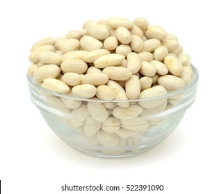 White Kidney Beans Isolated On White Background