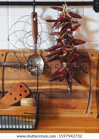 Similar – Image, Stock Photo vintage metal spoons, on wooden background