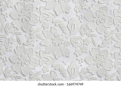 White Lace Texture Background