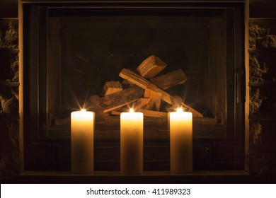 Candle Holder For Fireplace Images Stock Photos Vectors