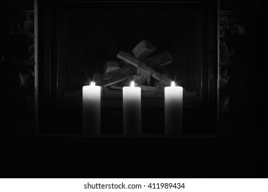 Candle Holder For Fireplace Images Stock Photos Vectors
