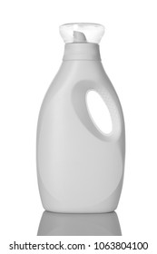 White Laundry Detergent Liquid Bottle For Mockup