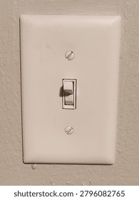 a white lightswitch on a white wall 