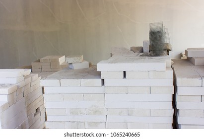 White Lightweight Concrete Block,Used In The Wall