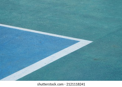 white line on tennis court, sport and recreation wallpaper background, relaxation and lifestyle, minimalism texture concept - Shutterstock ID 2121118241