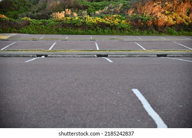 White Lines In Empty Carpark