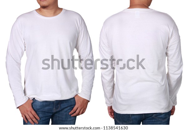 plain white long shirt