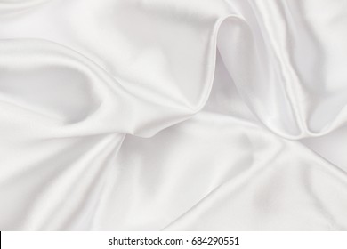 White Luxurious Satin Fabric Texture Background Stock Photo 684290551 ...