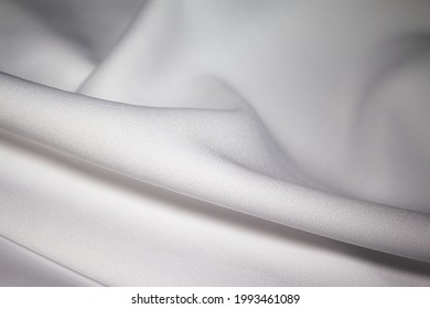 White lycra fabric in soft fold.
