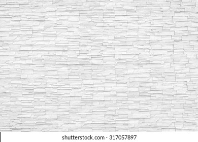 White Marble Brick Stone Tile Wall Grunge Rustic Texture Background 