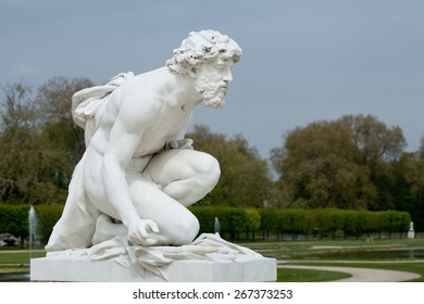 White Marble Statue Of Men In Park